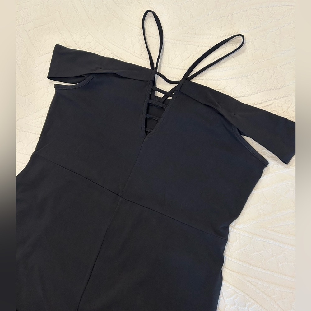 ASOS Black Off The Shoulder Dress Size 14